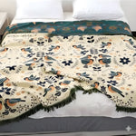 Scandinavian Reversible Blanket for Stylish Coziness