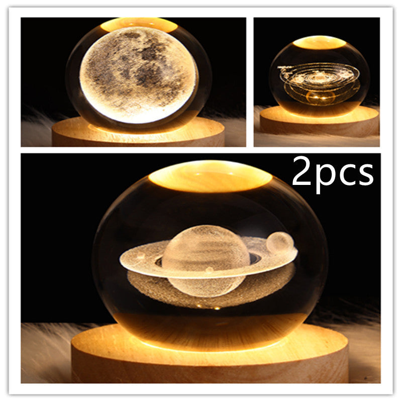 3D Kristalllicht mit LED für eine entspannte Atmosphäre