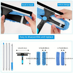 Glasklarer Fensterreiniger – Professionelles 2-in-1 Teleskopreinigungssystem