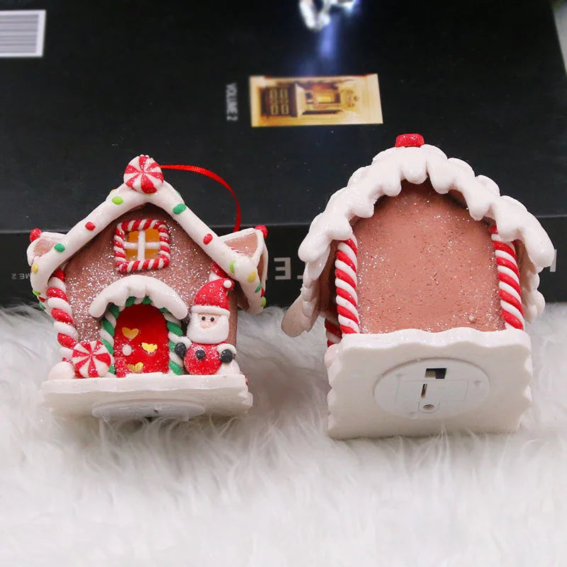 Zauberhafte LED-Gingerbread-Häuschen | Handgefertigte Weihnachtsdekoration