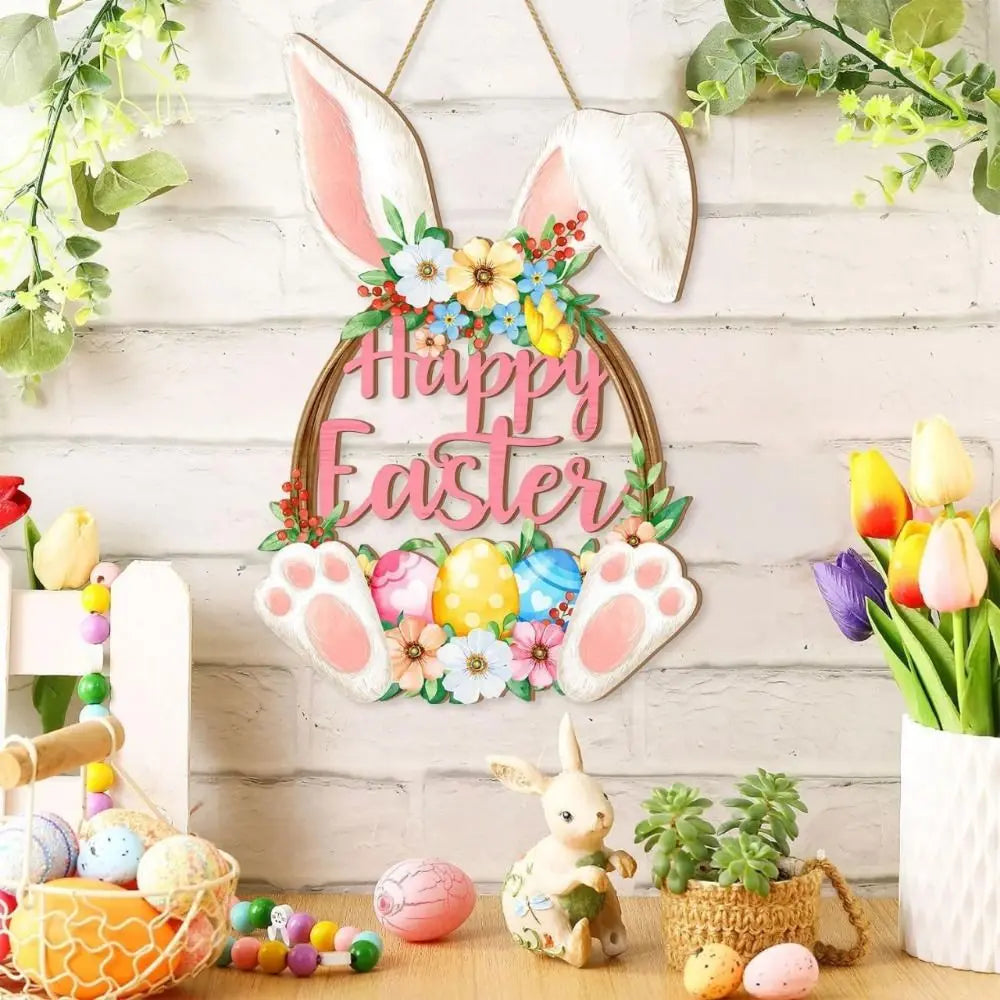 Spring Magic Wooden Easter Decoration | 29.5×19.5 cm