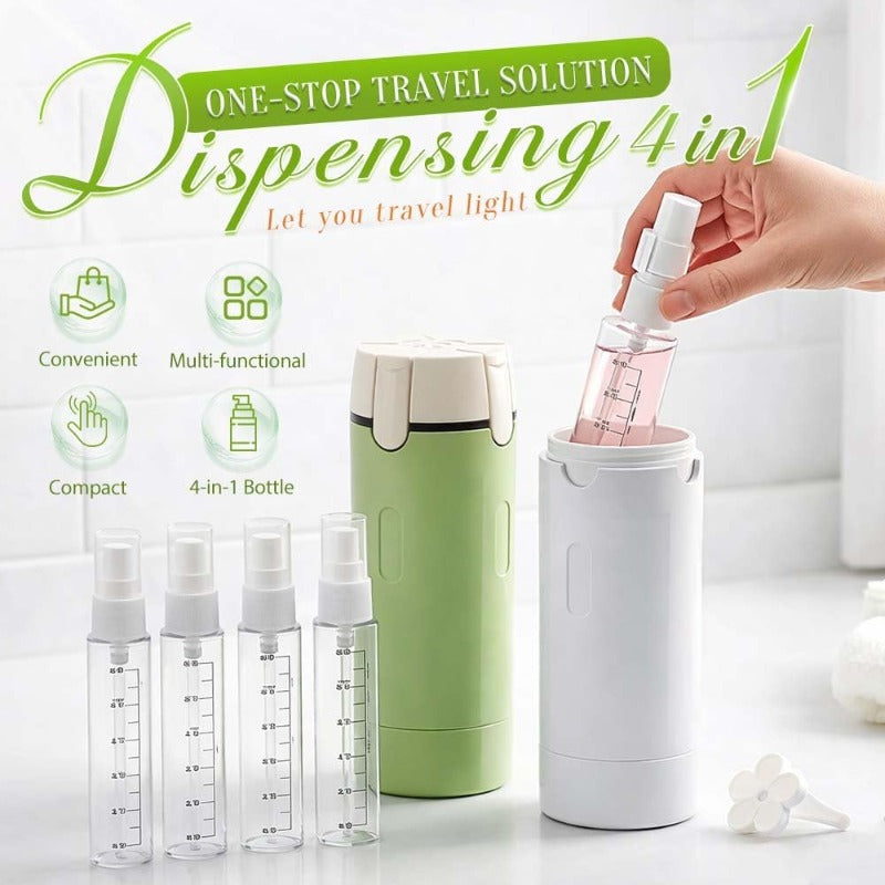 Kompakter 4-in-1 Toilettenartikel-Organizer für Reisen