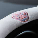 Cozy Steering Wheel Cover with Playful Ear Design