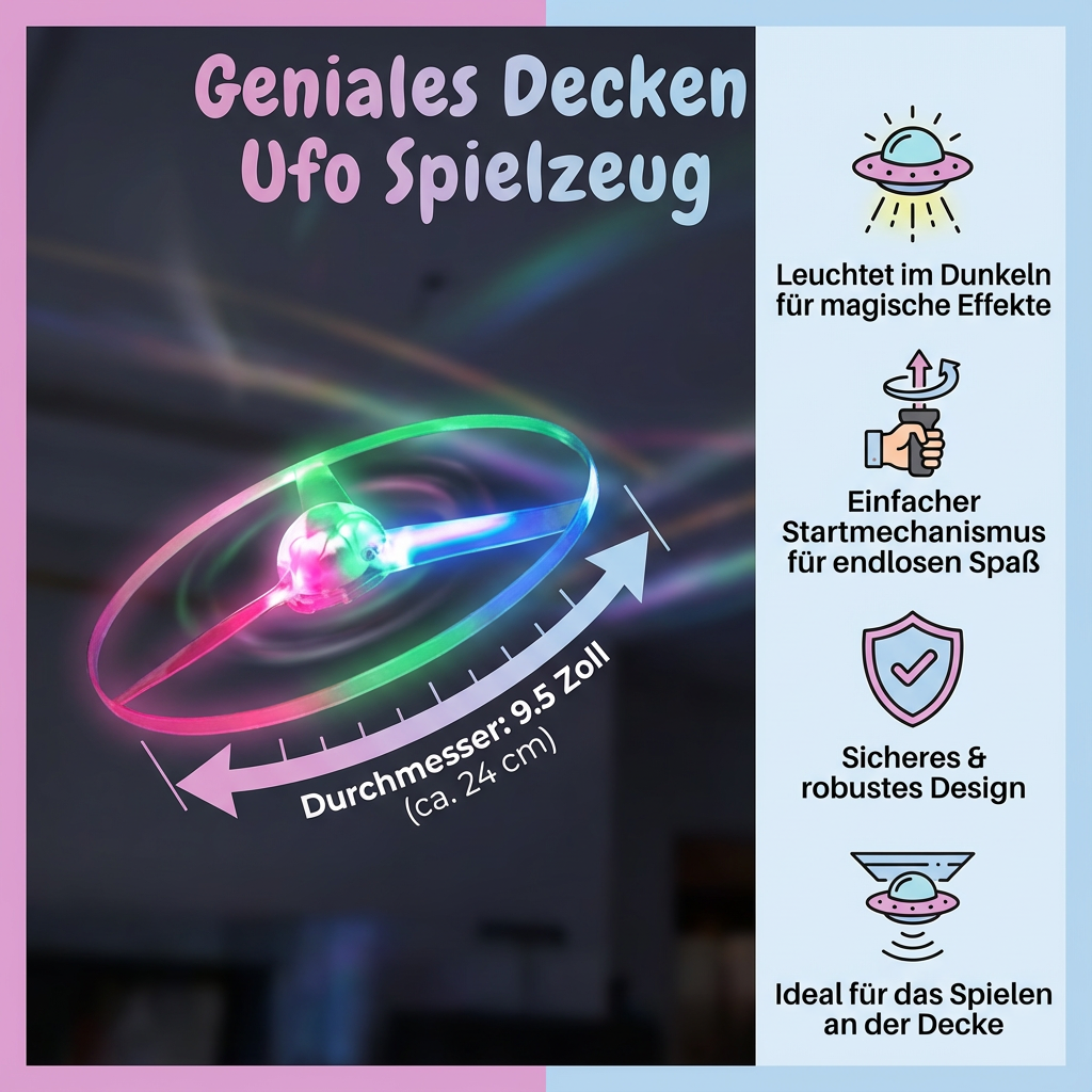 Kreatives UFO Spielzeug für die Decke