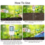 BodenGuru 3-in-1 Soil Tester for Plants | pH, Moisture & Temperature