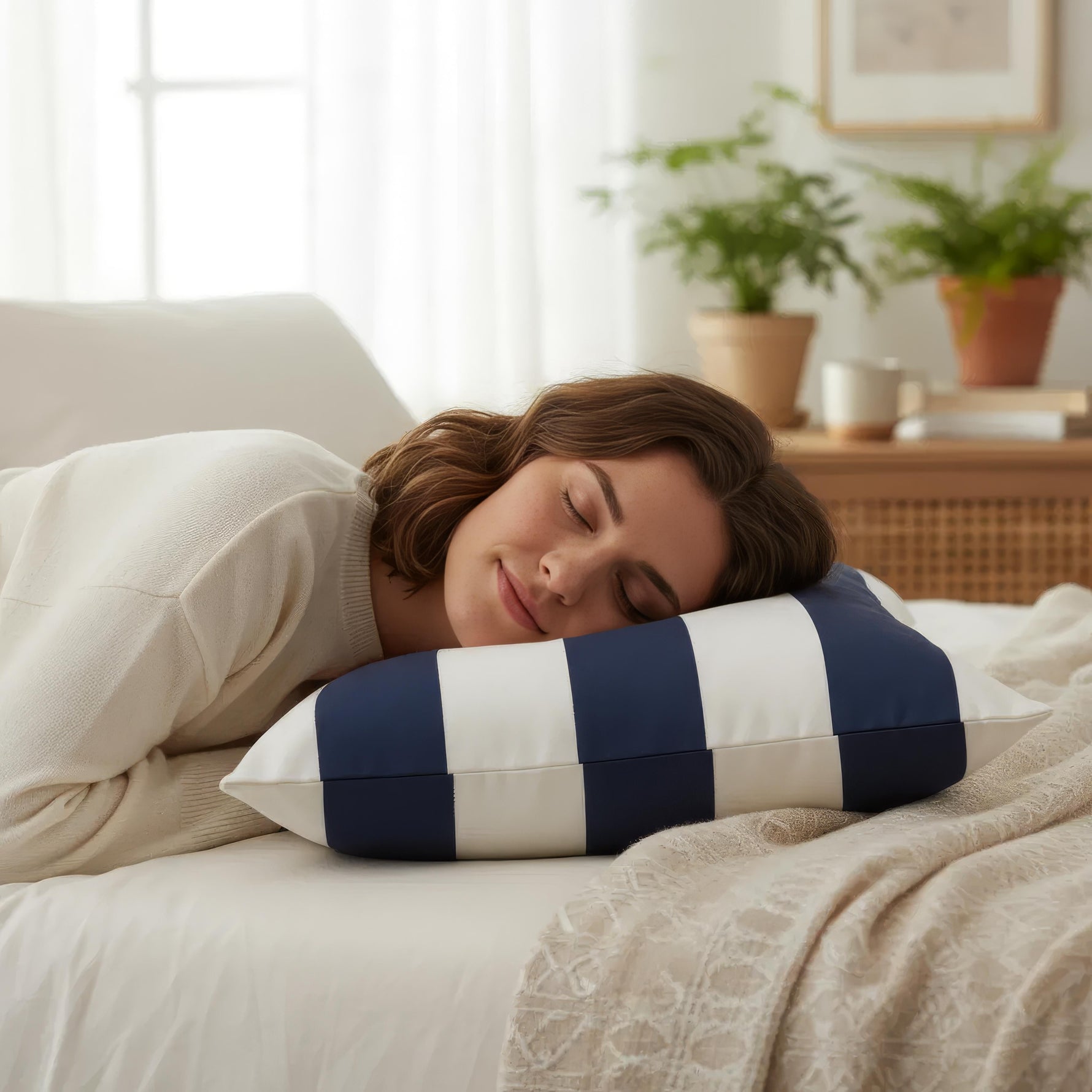 BuntGestreift – Weatherproof Outdoor Cushion Cover