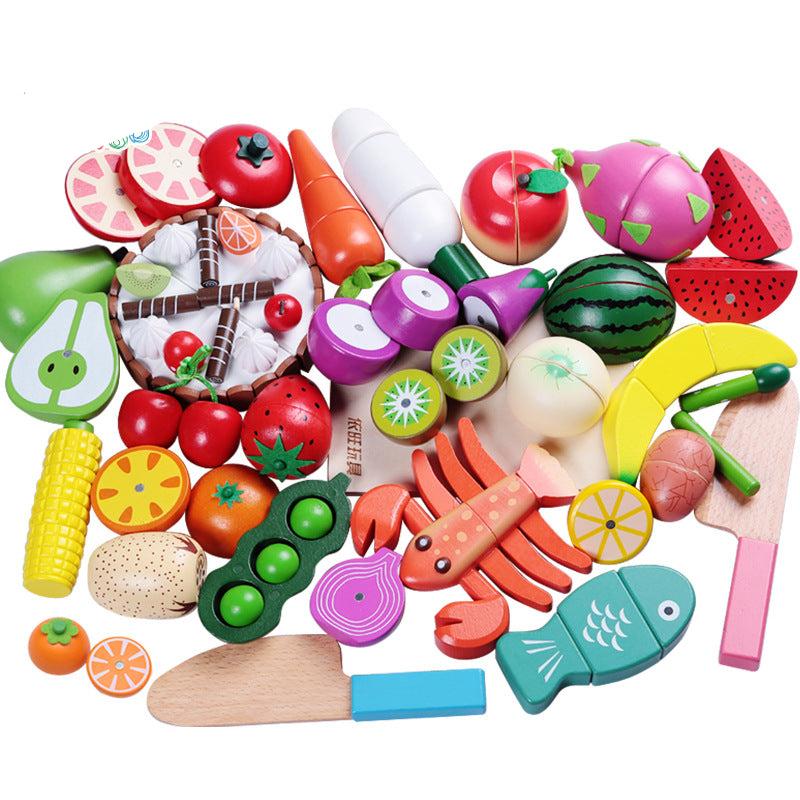 Holzspielset für Montessori Schneideaktivitäten
