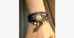 Naturinspirierte Vintage-Uhr im Boho-Stil