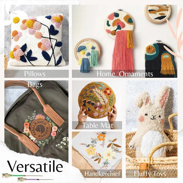 Komplettes Stickset für Punch Needle – Sofort startklar