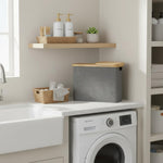 Stilvoller Badezimmer-Organizer aus Holz für Ordnung