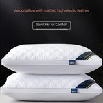 Deluxe Sleep Comfort - Set of 2 Hypoallergenic 3D Pillows for Optimal Neck Support