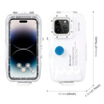 Fully waterproof smartphone case for 40 meters depth