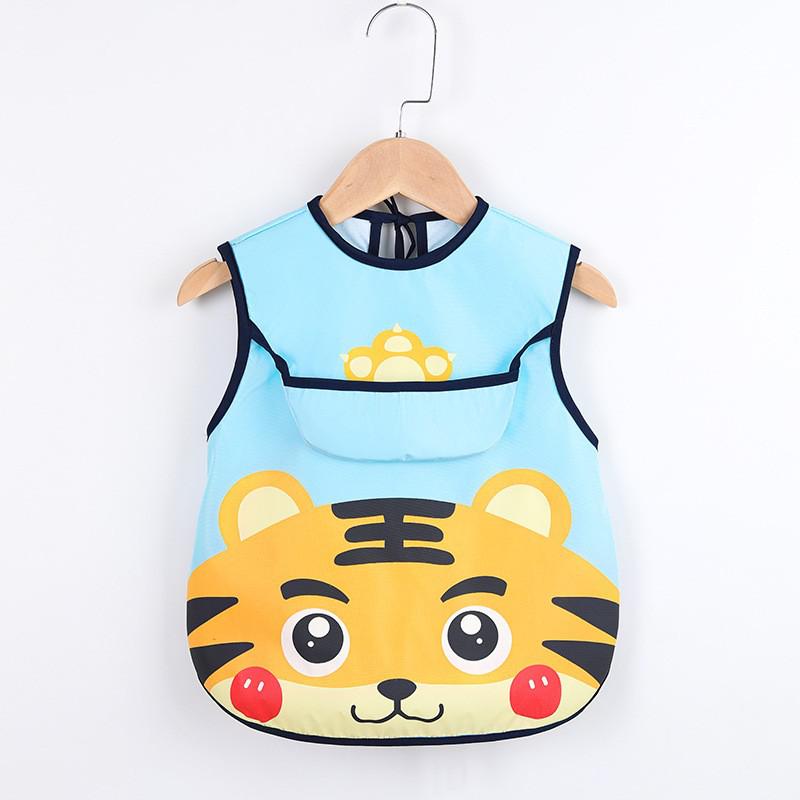 Schürze für Babys mit Taschen zum Malen und Essen