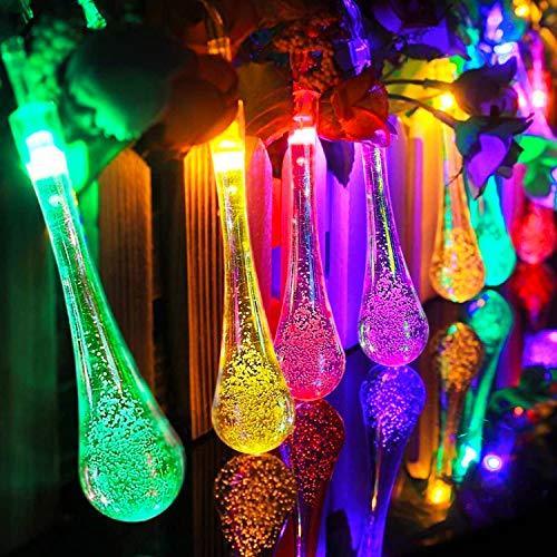 Solar-Lichterkette mit Wassertropfen-Design – 8 Modi