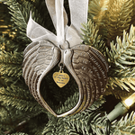 Schmuckanhänger für Weihnachtsbaum – Engel Flügel Glocken Dekoration