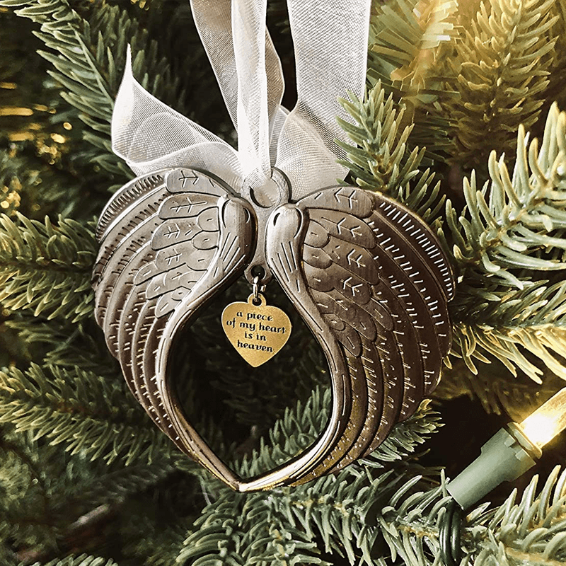 Schmuckanhänger für Weihnachtsbaum – Engel Flügel Glocken Dekoration