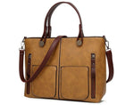 Vintage Handtasche mit doppelter Fronttasche