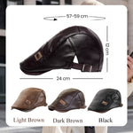 Luxurious Leather Plush Hat | Stylish Warmth for Winter