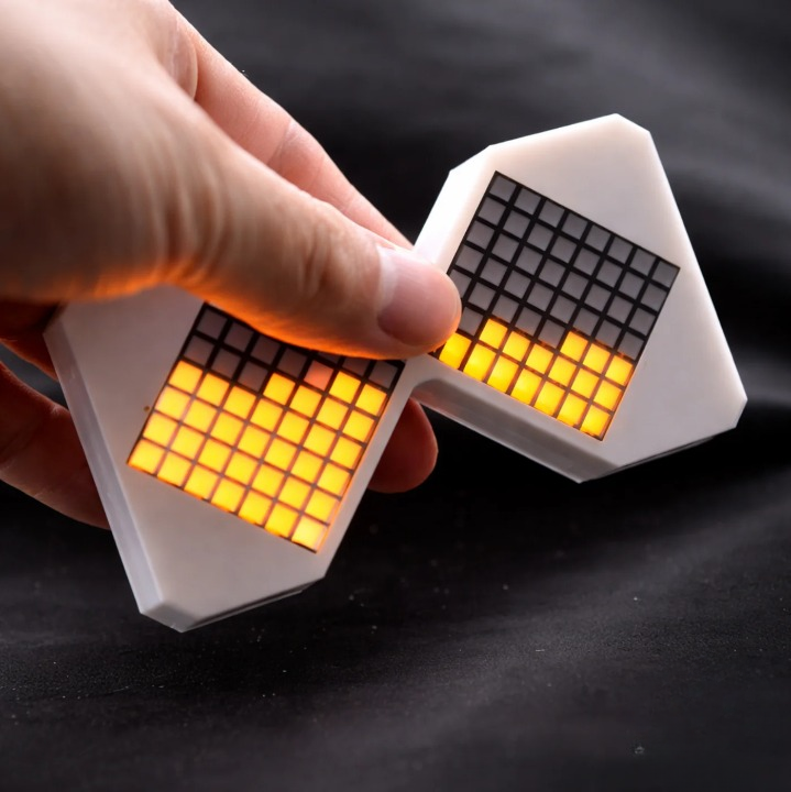 LED Zeitmesser mit sanfter Lichtvisualisierung und Positionssensor
