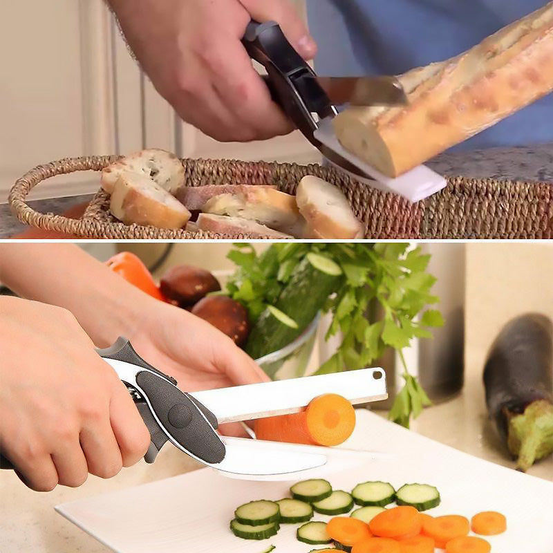 2-in-1 Küchenschere – Multifunktionale Küchenschneidewerkzeuge