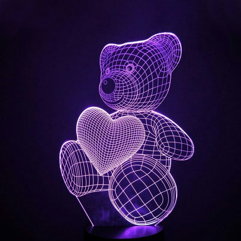 3D Teddylampe für eine beruhigende Atmosphäre