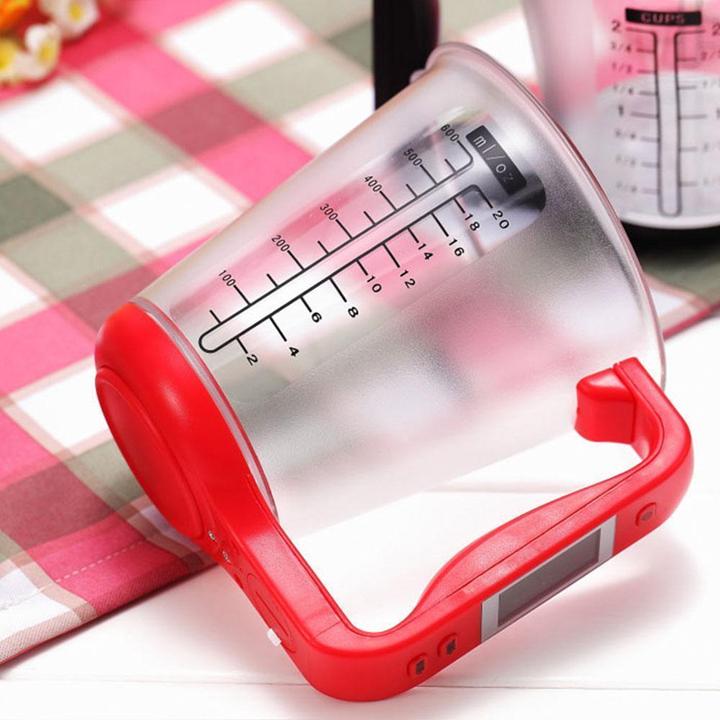 Präzise Küchenwaage mit Messbecher | KüchenGuru