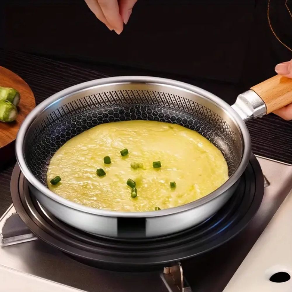 Edelstahlpfanne mit Ergonomischem Griff für Perfektes Kochen