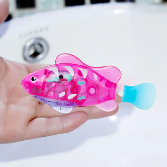 Elektronischer Schwimmfisch mit LED-Beleuchtung
