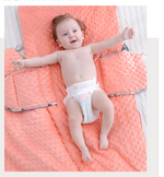 Schlafsack für Babys mit Kapuze – Minky-Decke für Neugeborene