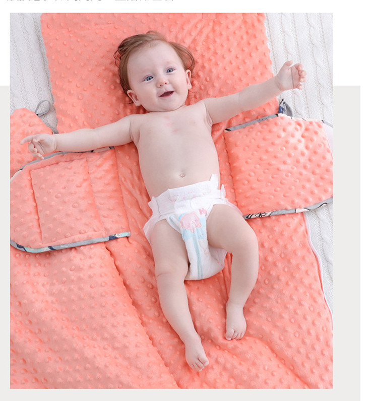 Schlafsack für Babys mit Kapuze – Minky-Decke für Neugeborene