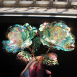 Bunte Galaxie Rose mit Liebe