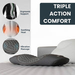Ergonomisches Rückenstützkissen mit Wärme- und Massagefunktion