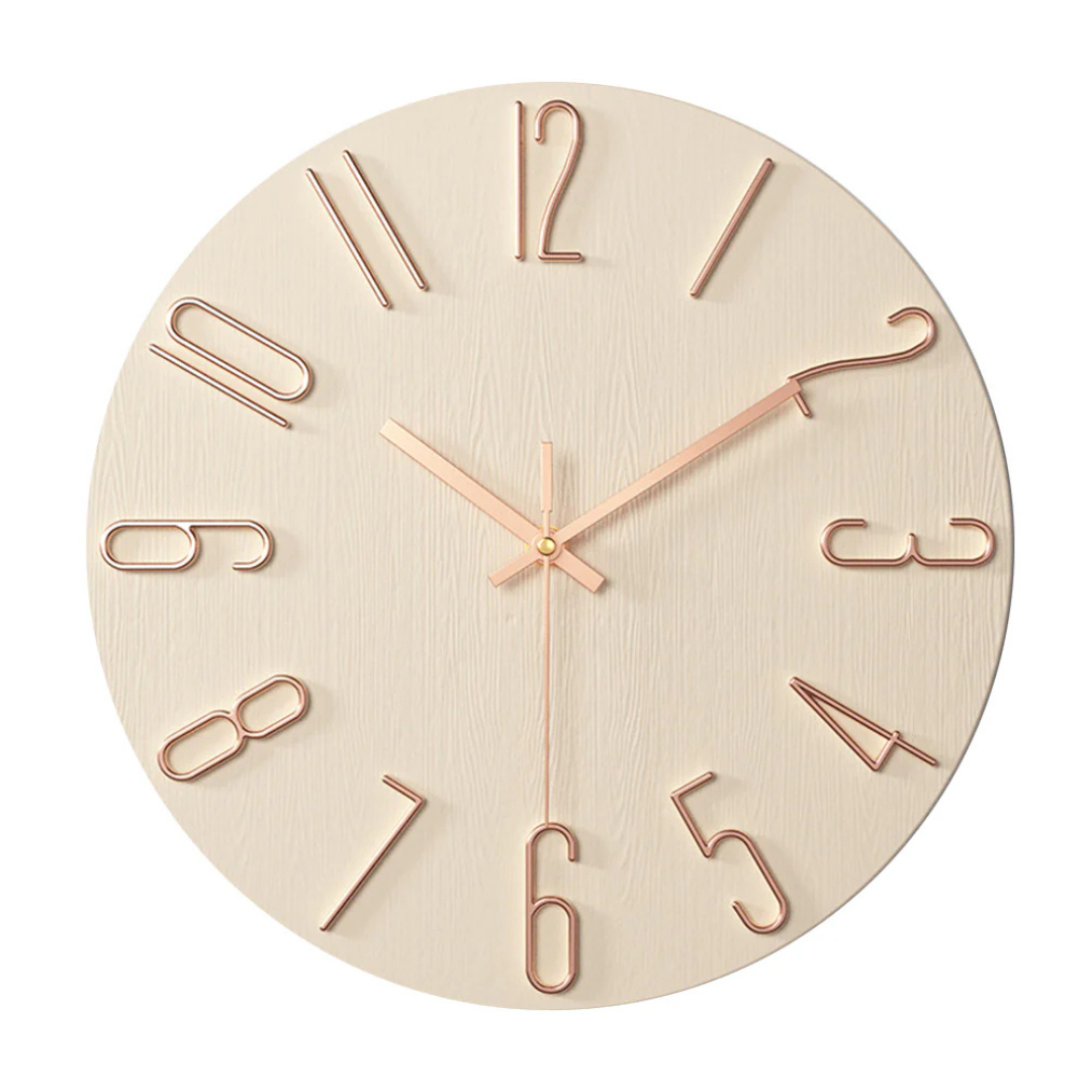Moderne und geräuschlose Wanduhr für das Wohnzimmer – Elegante Uhr