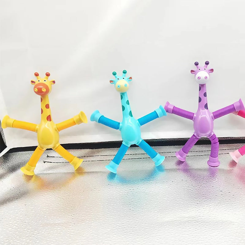 FlexiGiraffe | Das bunte Spielzeug mit Saugnapf für kreative Kinder