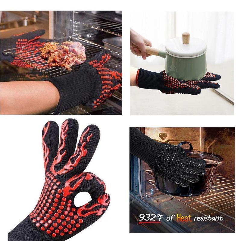 MaxiGrip Profi Grillhandschuhe – Hitzeschutz für alle Anwendungen