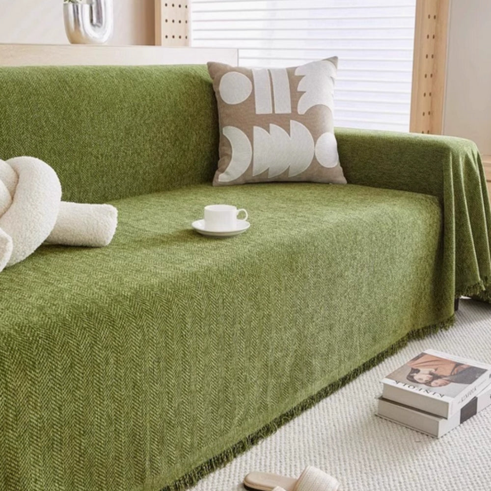 Eleganter Sofaüberwurf für Stil und Schutz im Wohnzimmer
