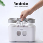 Automatischer Zahnbürstenhalter und Zahnpasta-Spender Set