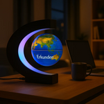 AstroGlobus LED Weltkugel – Schwebende Globenlampe mit magnetischer Aufhängung
