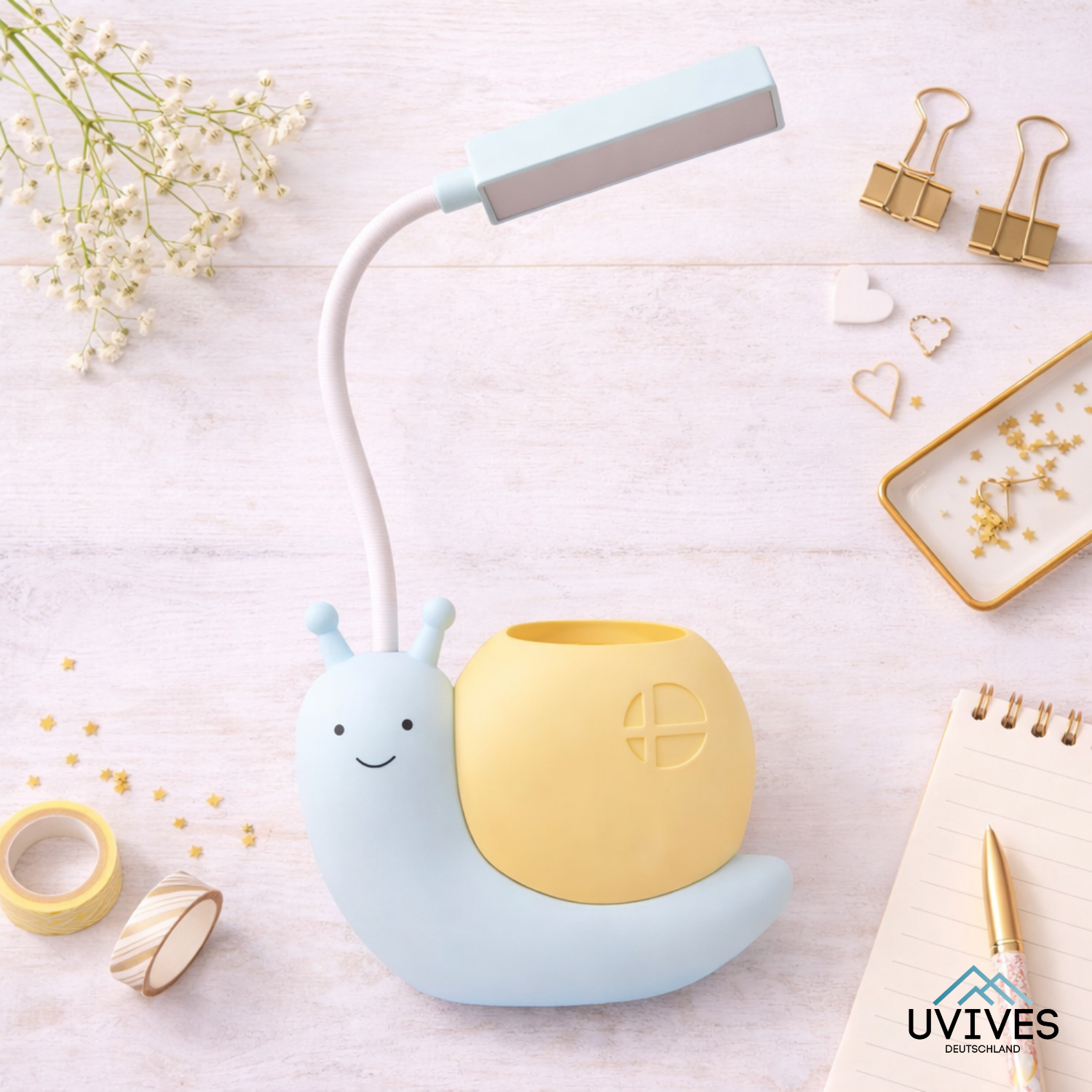 Gentle LED Desk Lamp – Eye-Friendly Light for Your Focus