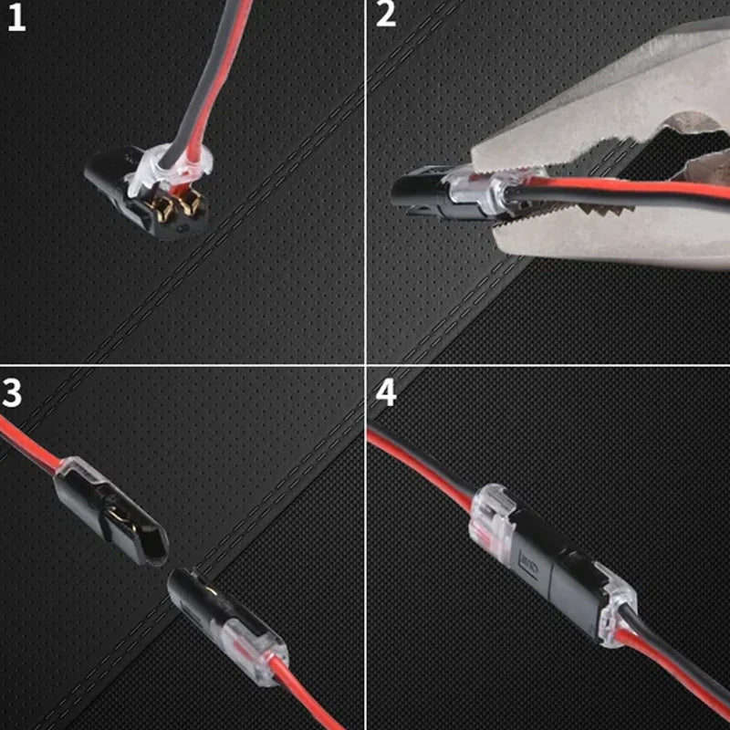 Zweidraht Stecker mit Verriegelungsmechanismus