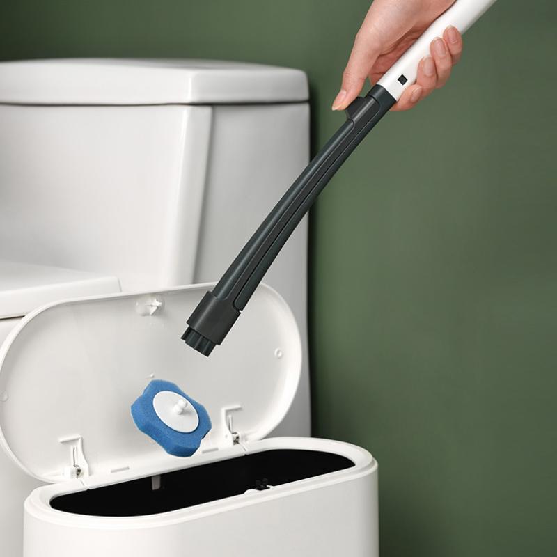 Toilettenbürste mit Einweg-Schwammköpfen – Hygienisches Reinigungssystem