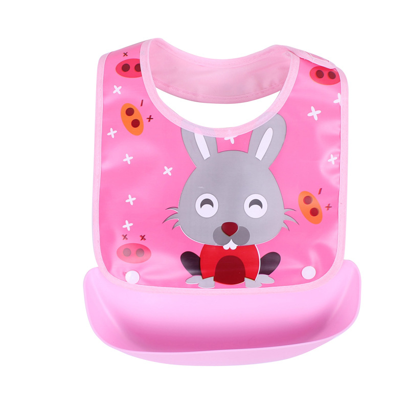 Wasserdichtes Baby-Lätzchen mit Auffangschale – Buntes Design für Essen