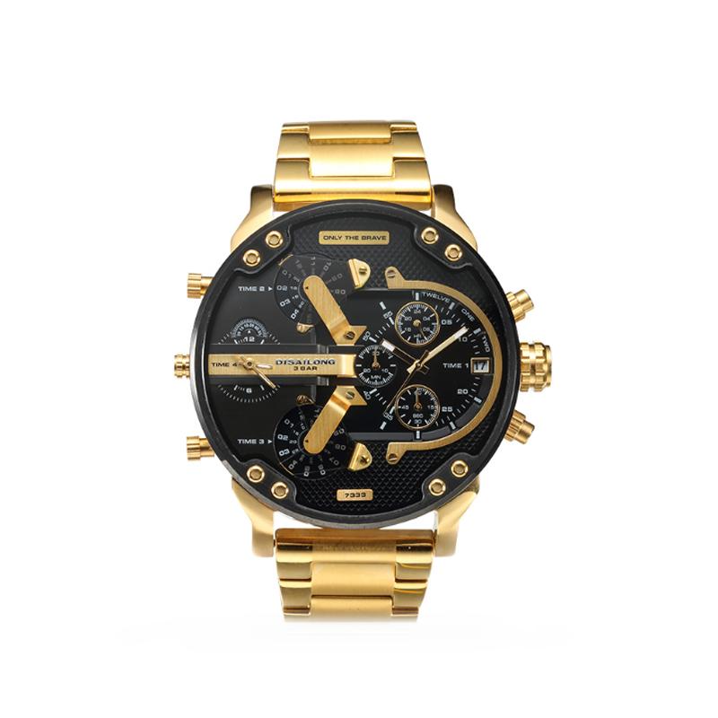Elegante Quarzchronographuhr aus Edelstahl