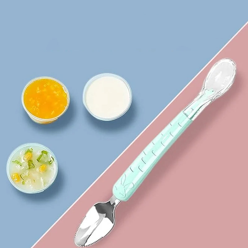 Silikonlöffel für Babys – 2-in-1 Funktion
