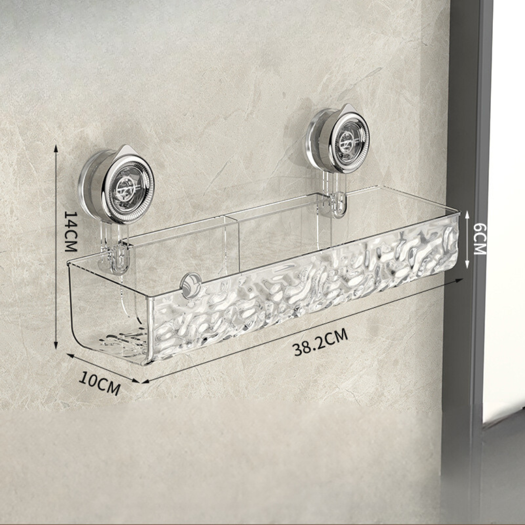 Corner Shelf with Suction Cup – Stylish Storage for Your Bathroom