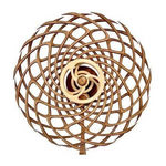 Artisanale Kinetische Wandskulptur für Meditationsräume