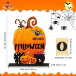 Hölzerner Adventskalender für Halloween