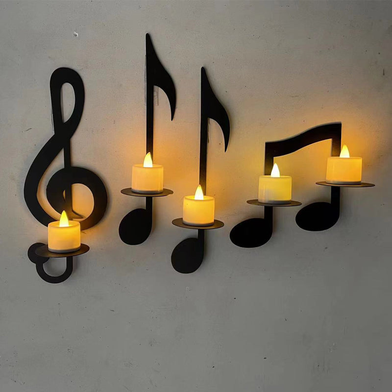 Wandlicht mit schwarzer Musiknote