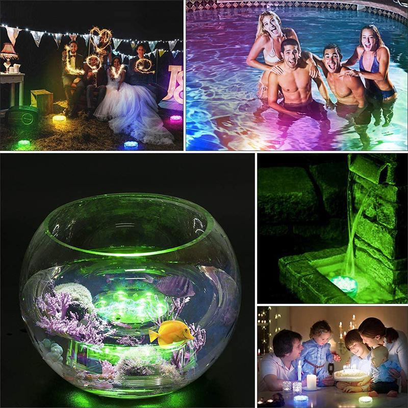 Waterproof LED Lights with Remote Control and Suction Cups