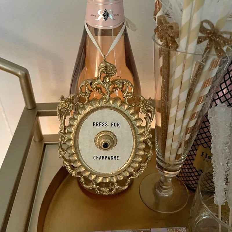 Türglocke mit Champagnerdesign